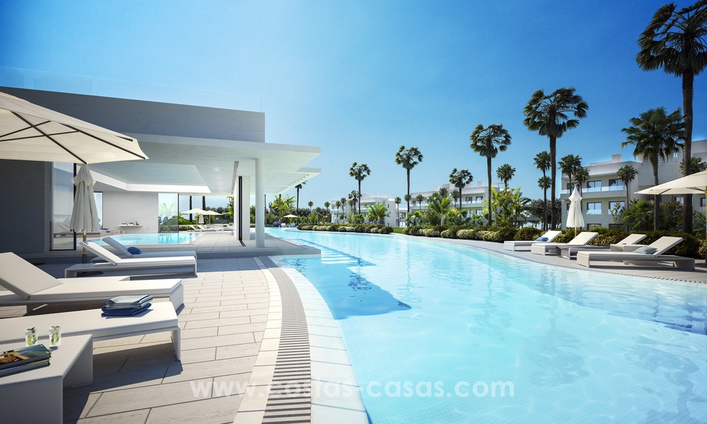 Nuevo y moderno apartamento de diseño de 4 habitaciones en venta, listo para ser habitado, en un lujoso complejo turístico en Marbella - Estepona 13465