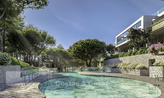 Nuevos y modernos apartamentos de lujo y áticos dúplex en venta, Cabopino, Este de Marbella 14306 