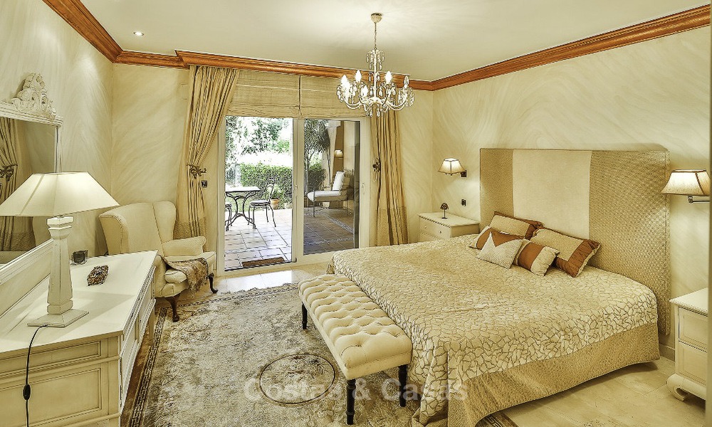 Atractivo apartamento con jardín en venta, en un prestigioso complejo de Sierra Blanca, en la Milla de Oro de Marbella 14378