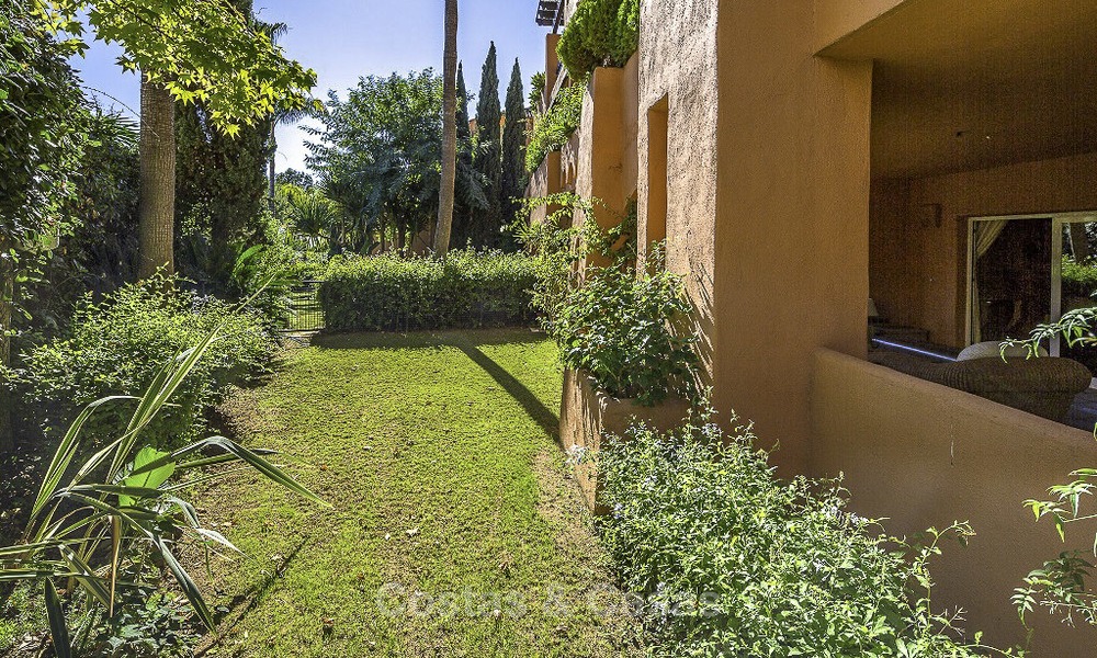 Atractivo apartamento con jardín en venta, en un prestigioso complejo de Sierra Blanca, en la Milla de Oro de Marbella 14383
