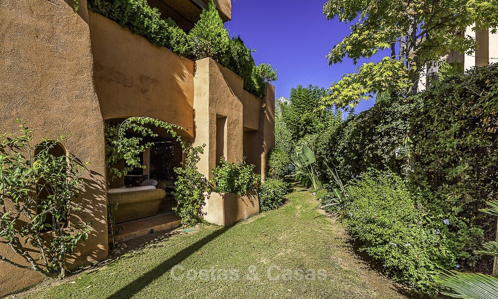 Atractivo apartamento con jardín en venta, en un prestigioso complejo de Sierra Blanca, en la Milla de Oro de Marbella 14384