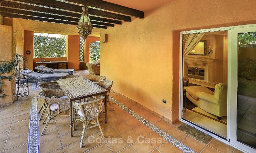 Atractivo apartamento con jardín en venta, en un prestigioso complejo de Sierra Blanca, en la Milla de Oro de Marbella 14386