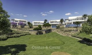 Nuevas y modernas villas de lujo con increíbles vistas al mar en venta, primera línea de golf en Marbella Este. Listo para mudarse! 17397 