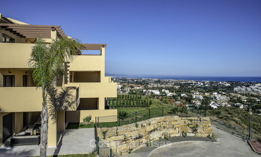 Apartamentos de lujo, con mucho encanto, estilo andaluz y vistas al mar en venta, listos para mudarse en Benahavis - Marbella 14848