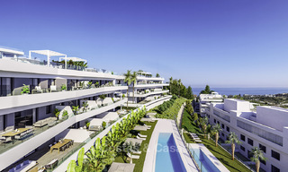 Elegantes y modernos apartamentos y áticos con impresionantes vistas al mar en venta, a poca distancia de la playa en Estepona 14992 