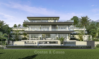Nuevas villas de lujo contemporáneas con espectaculares vistas al mar y a la montaña en venta en Elviria - Marbella 15240 