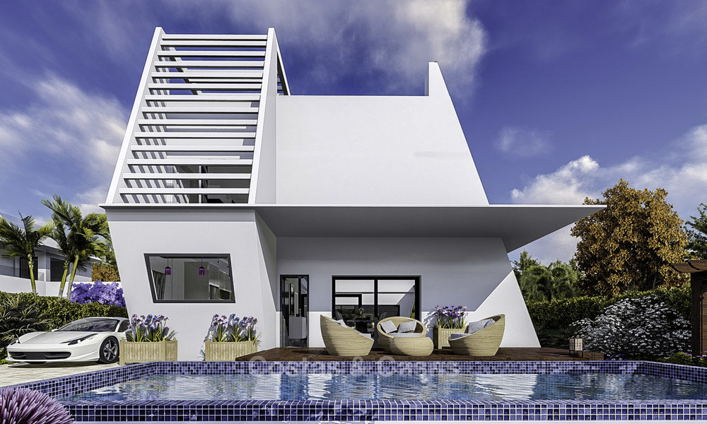 Nuevas villas de lujo minimalistas en venta, a poca distancia de la playa, puerto deportivo y amenidades – Benalmádena – Costa del Sol 15266