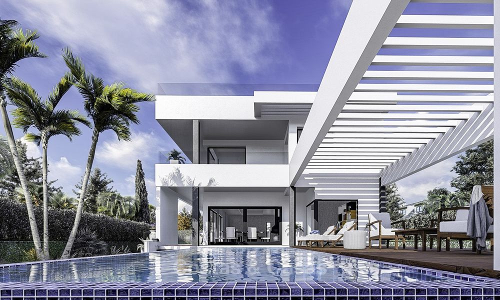 Nuevas villas de lujo minimalistas en venta, a poca distancia de la playa, puerto deportivo y amenidades – Benalmádena – Costa del Sol 15271