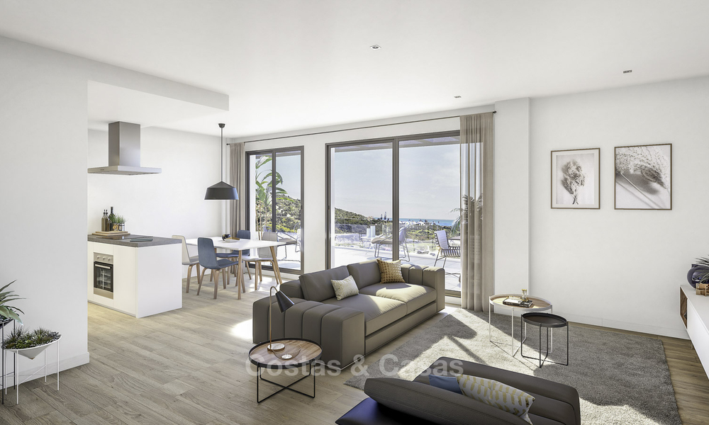 Nuevos, modernos apartamentos con vistas al mar en venta, a poca distancia de la playa y de todas las comodidades - Estepona 15373