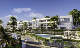 Nuevos apartamentos de lujo en primera línea de golf, con vistas al mar y al golf en venta en el este de Marbella 16764 
