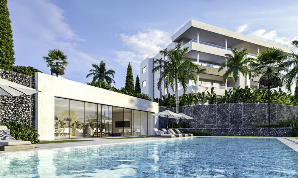 Nuevos apartamentos de lujo en primera línea de golf, con vistas al mar y al golf en venta en el este de Marbella 16771