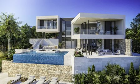 Exquisita villa moderna y contemporánea con vistas al mar en venta, en un resort de golf de primera clase en Mijas - Costa del Sol. 16358