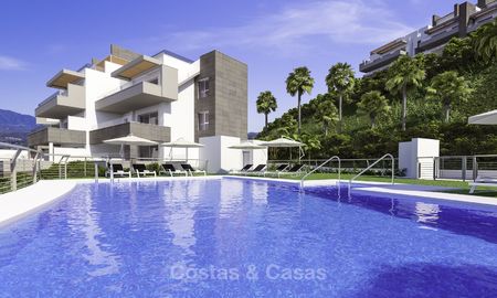 Modernos apartamentos y áticos de lujo en venta en un prestigioso resort de golf en Mijas - Costa del Sol 16649