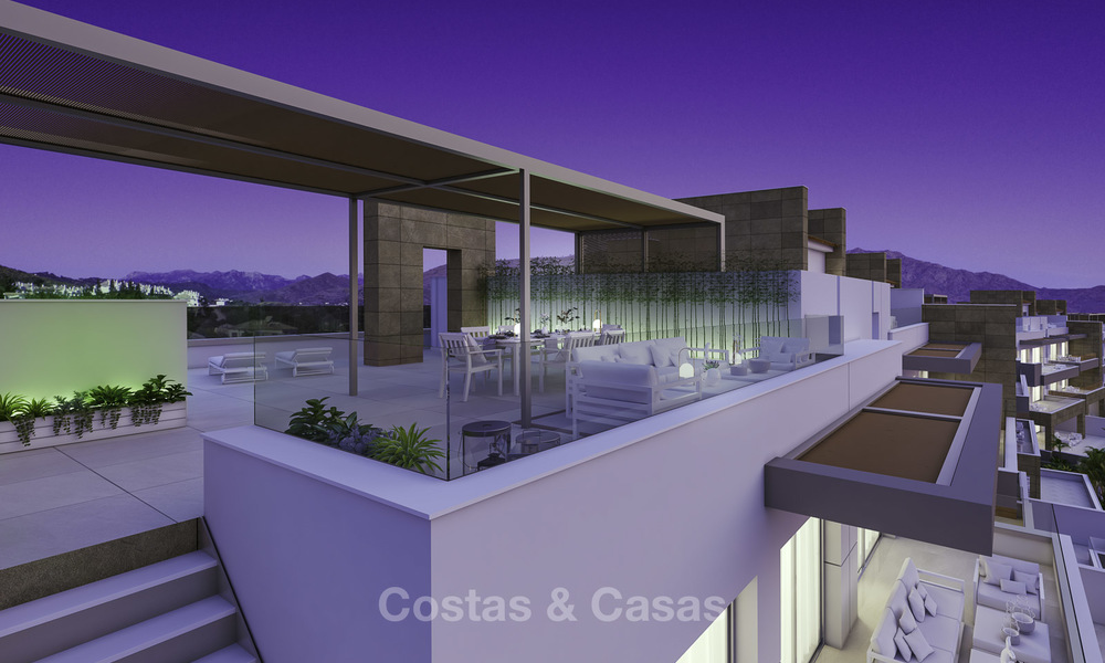 Modernos apartamentos y áticos de lujo en venta en un prestigioso resort de golf en Mijas - Costa del Sol 16651