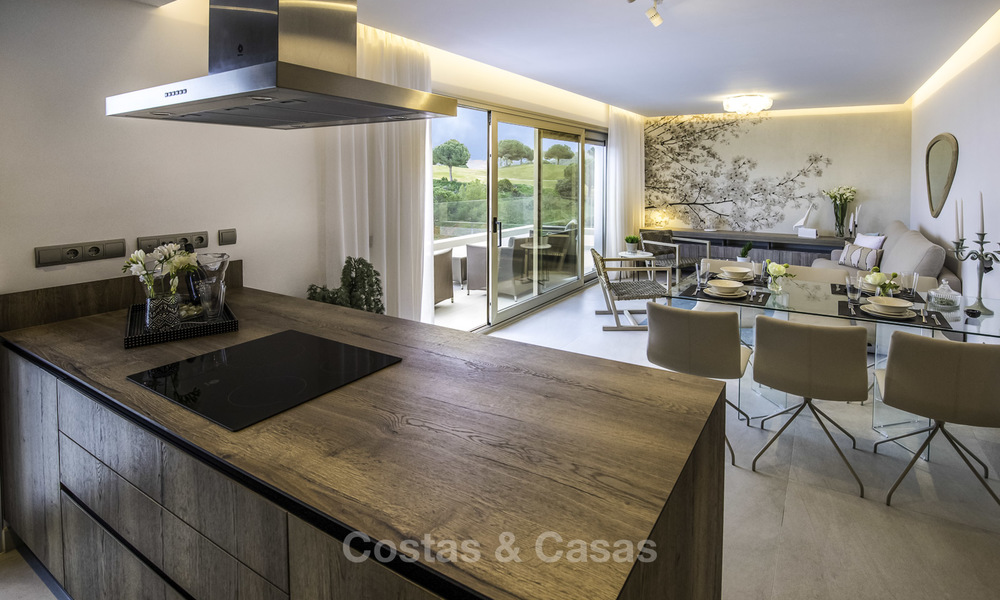 Modernos apartamentos y áticos de lujo en venta en un prestigioso resort de golf en Mijas - Costa del Sol 16656