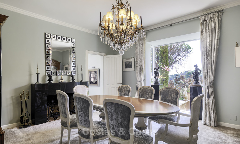 Encantadora villa de estilo rústico y casa de invitados con vistas al mar en venta en El Madroñal - Marbella 16051