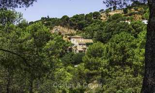 Encantadora villa de estilo rústico y casa de invitados con vistas al mar en venta en El Madroñal - Marbella 16077 