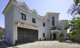 Villa de lujo con encanto rústica-moderna en venta, con fantásticas vistas, en una preciosa finca en Benahavis - Marbella 16136 
