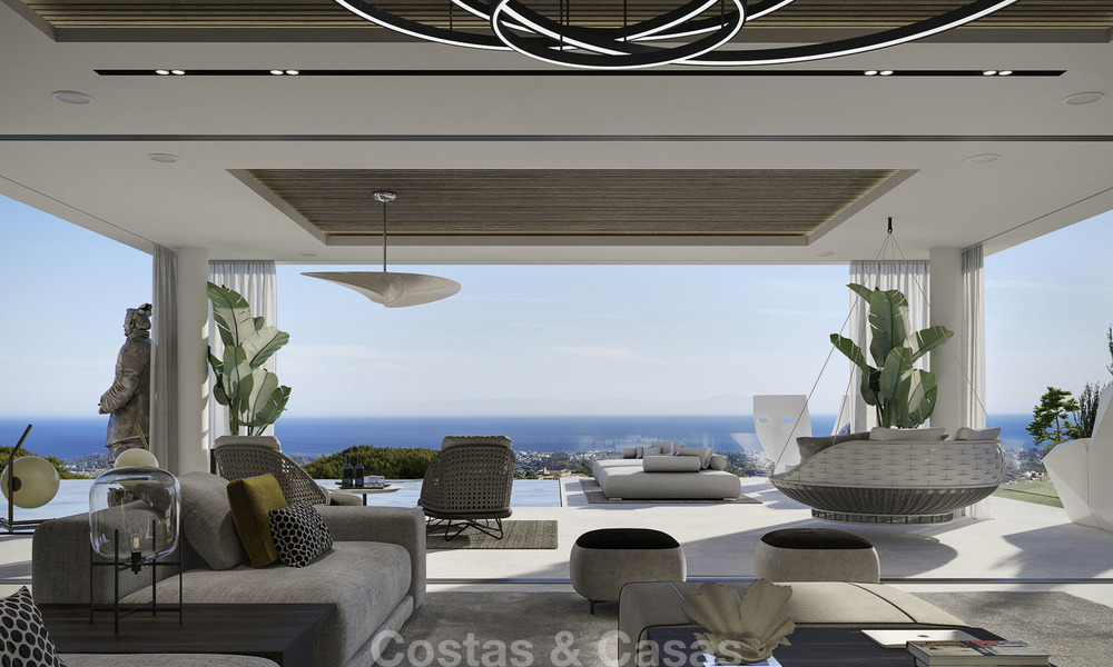 Excepcional villa de lujo vanguardista con impresionantes vistas al mar en venta, Benahavis - Marbella 16373
