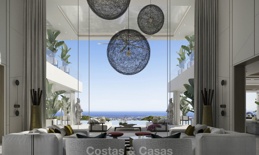 Excepcional villa de lujo vanguardista con impresionantes vistas al mar en venta, Benahavis - Marbella 16375