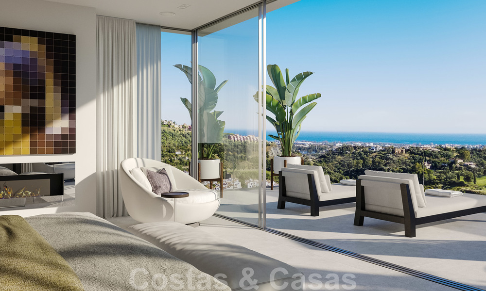 Excepcional villa de lujo vanguardista con impresionantes vistas al mar en venta, Benahavis - Marbella 20719