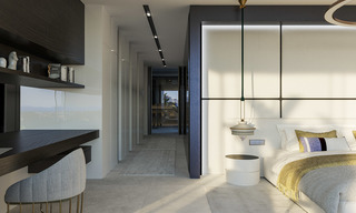 Excepcional villa de lujo vanguardista con impresionantes vistas al mar en venta, Benahavis - Marbella 20727 