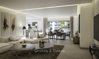 Nuevos apartamentos y áticos de lujo modernos en venta en la Milla de Oro en Marbella 17220 