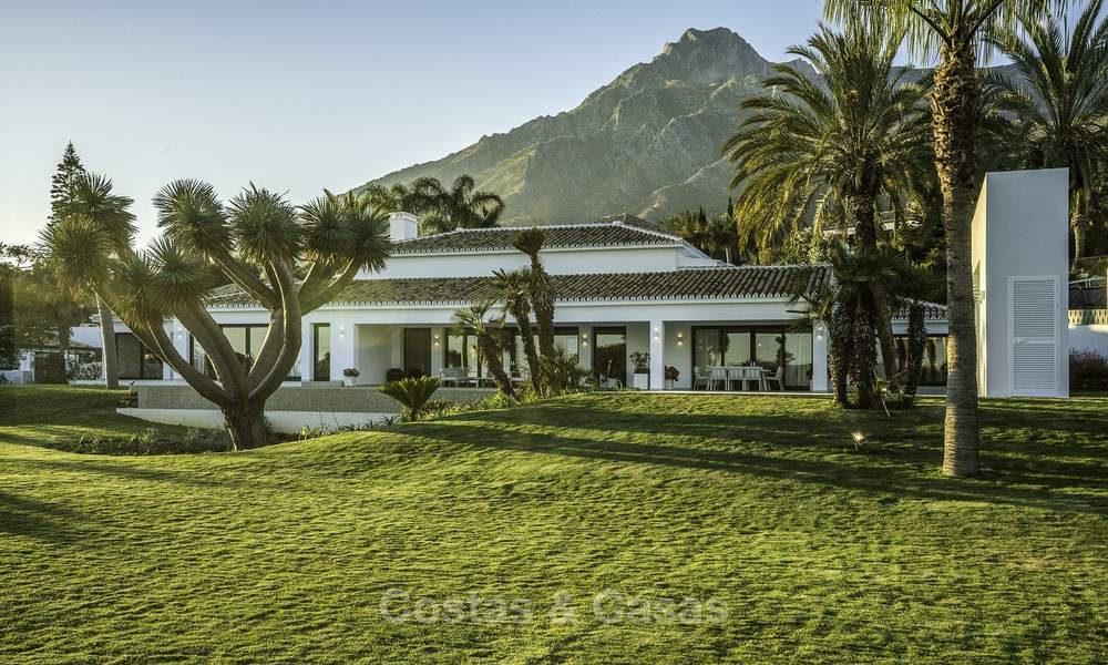 Exquisita villa de lujo moderna-mediterránea en 1 nivel en venta en Sierra Blanca, Marbella 18256