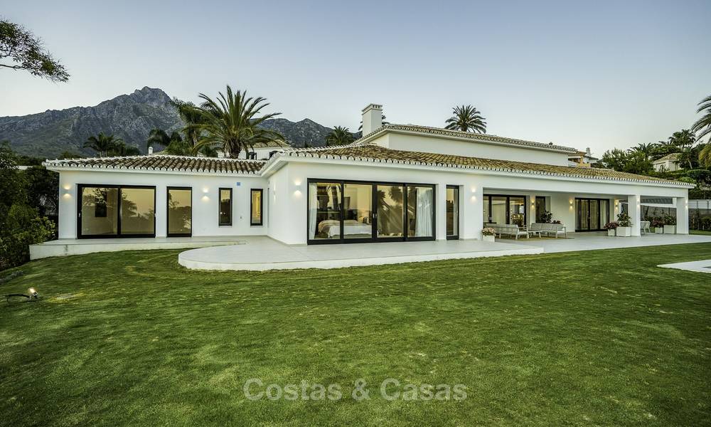 Exquisita villa de lujo moderna-mediterránea en 1 nivel en venta en Sierra Blanca, Marbella 18257