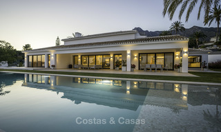 Exquisita villa de lujo moderna-mediterránea en 1 nivel en venta en Sierra Blanca, Marbella 18260 