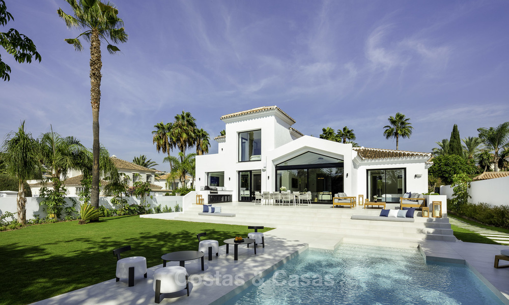 Espléndida villa moderna-mediterránea en venta en el Valle del Golf de Nueva Andalucía, Marbella 18345