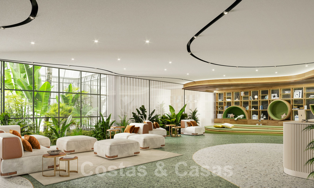 Exclusivo, apartamentos y áticos modernos de superlujo a la venta en la Milla de Oro, Marbella 28189