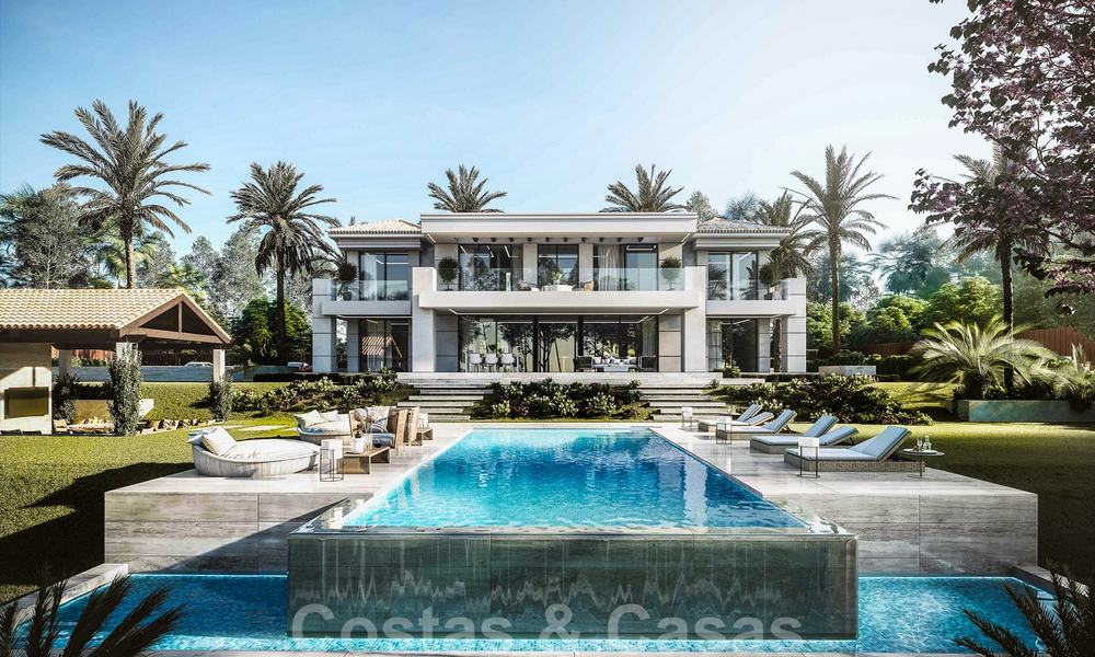 Villa de lujo contemporáneo sobre plano con vistas panorámicas al mar en venta en una urbanización de lujo cerrada, Benahavis - Marbella 20367