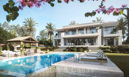 Villa de lujo contemporáneo sobre plano con vistas panorámicas al mar en venta en una urbanización de lujo cerrada, Benahavis - Marbella 20368