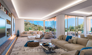 Fantásticos parcelas por villas con licencia aprobada y vistas panorámicas al mar en venta en Marbella Este 36435 