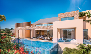 Fantásticos parcelas por villas con licencia aprobada y vistas panorámicas al mar en venta en Marbella Este 36440 