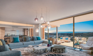 Fantásticos parcelas por villas con licencia aprobada y vistas panorámicas al mar en venta en Marbella Este 36441 