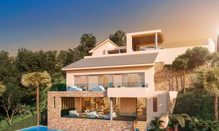 Fantásticos parcelas por villas con licencia aprobada y vistas panorámicas al mar en venta en Marbella Este 36442 