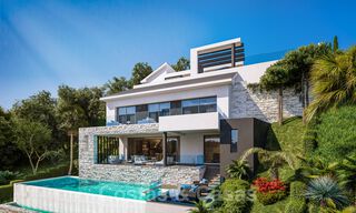 Fantásticos parcelas por villas con licencia aprobada y vistas panorámicas al mar en venta en Marbella Este 36446 