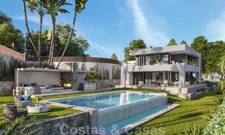Se vende una moderna villa de lujo contemporáneo con vistas al mar, a poca distancia de la playa en Estepona 20679 