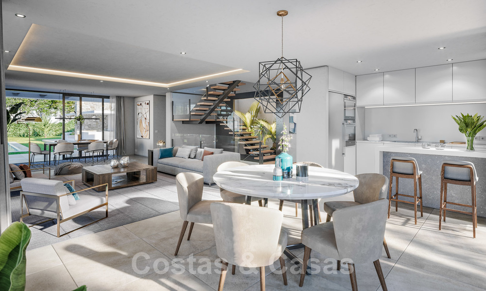Se vende una moderna villa de lujo contemporáneo con vistas al mar, a poca distancia de la playa en Estepona 20681