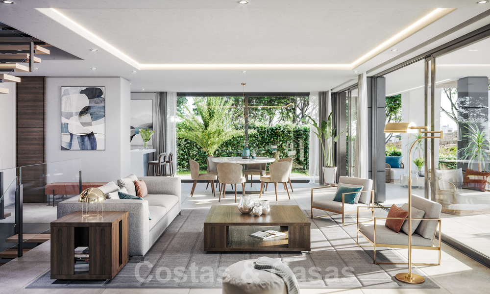 Se vende una moderna villa de lujo contemporáneo con vistas al mar, a poca distancia de la playa en Estepona 20683