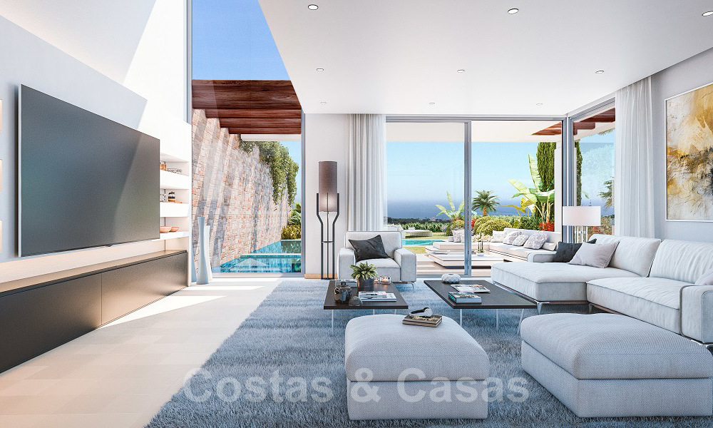 Se venden nuevas y modernas villas adosadas con impresionantes vistas al mar, en Marbella Este 20561