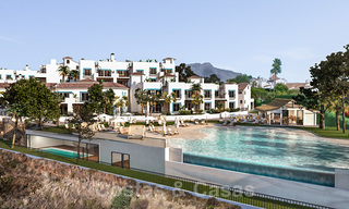 Apartamentos nuevos en venta en un complejo de pueblo andaluz único, Benahavis - Marbella 21456 
