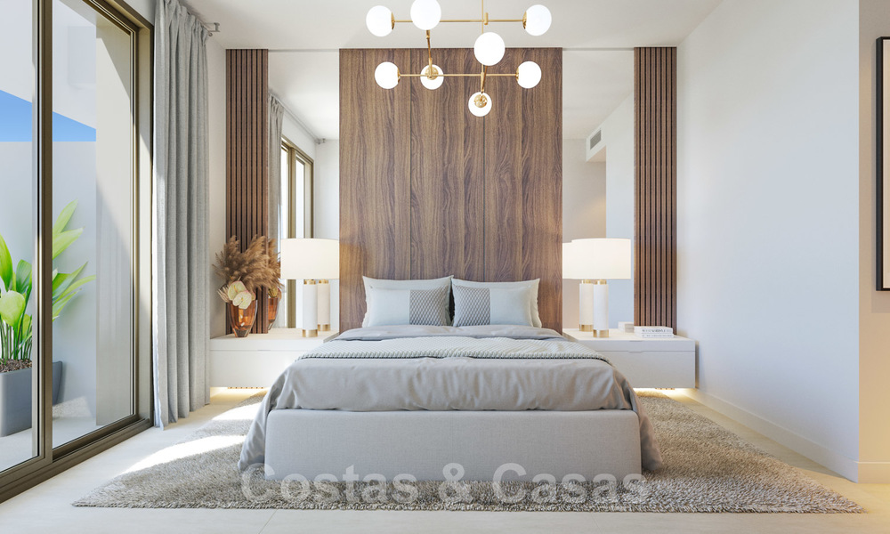 Nuevos apartamentos modernos de lujo con vistas al mar en venta en la Nueva Milla de Oro entre Marbella y Estepona 21536