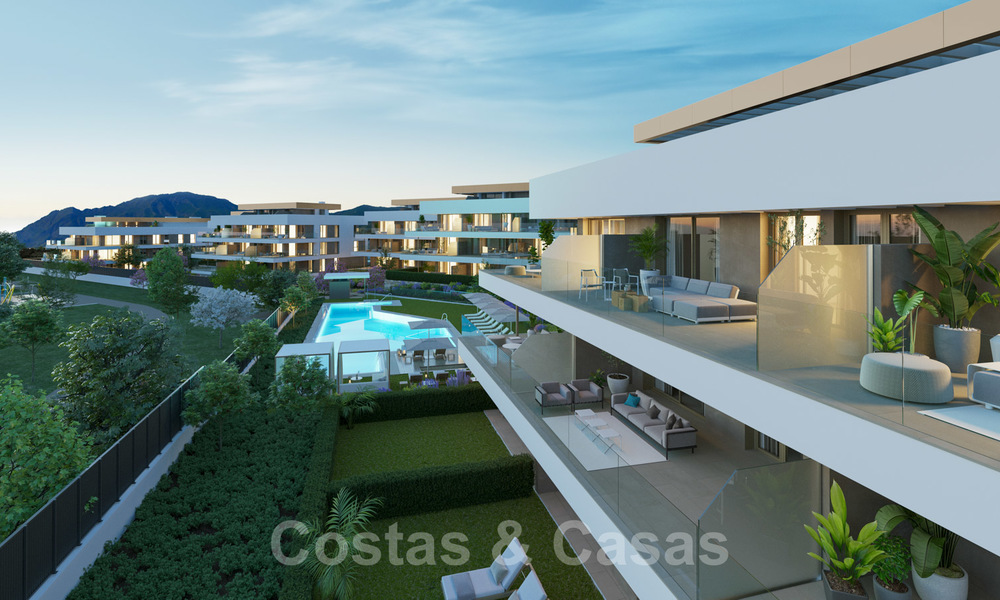 Nuevos apartamentos modernos de lujo con vistas al mar en venta en la Nueva Milla de Oro entre Marbella y Estepona 21543