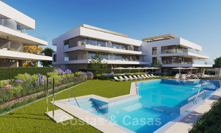 Nuevos apartamentos modernos de lujo con vistas al mar en venta en la Nueva Milla de Oro entre Marbella y Estepona 21547 
