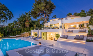 Una villa de lujo contemporáneo muy elegante en venta en el corazón del Valle del Golf, lista para mudarse - Nueva Andalucía, Marbella 21838 
