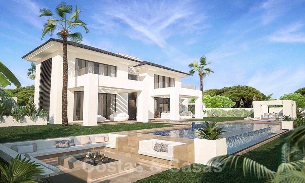 Magnífica villa contemporánea con vistas al mar en venta junto a un prestigioso complejo de golf en Benahavis - Marbella 22083