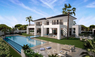 Magnífica villa contemporánea con vistas al mar en venta junto a un prestigioso complejo de golf en Benahavis - Marbella 22084 
